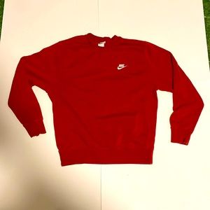 new nike red thick fleece